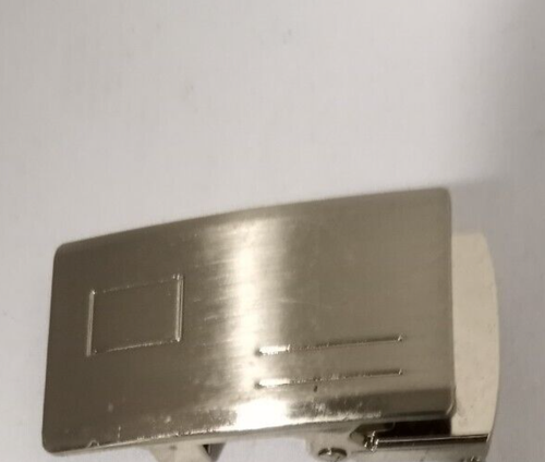 Buckle Belt Silver tone Etched #1
