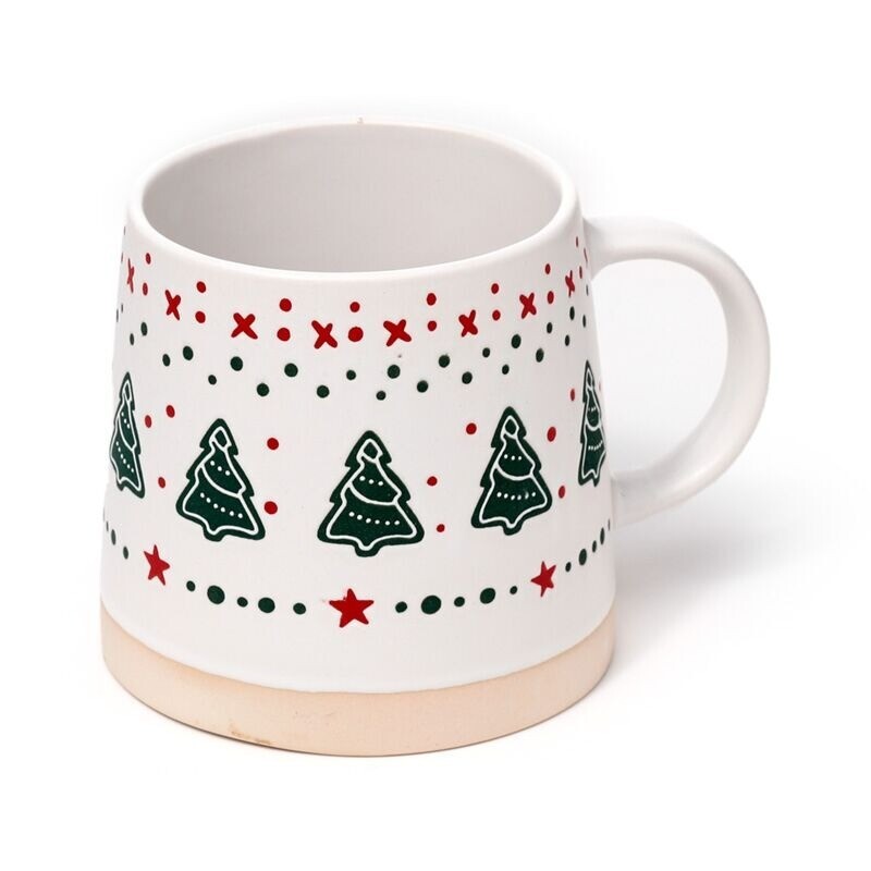 Christmas Tree Mug Ceramic 9 CM Microwave & Dishwasher Proof Festive Tableware