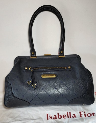 BORSA A MANO ISABELLA FIORE NUOVA CON ETICHETTE BEAUTY WENDY PERLINE RICAMATA IN PELLE $625 - Foto 10 di 22