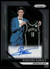 Rodions Kurucs 2018-19 Panini Prizm Rookie Signatures #RS-RKU Auto Brooklyn Nets