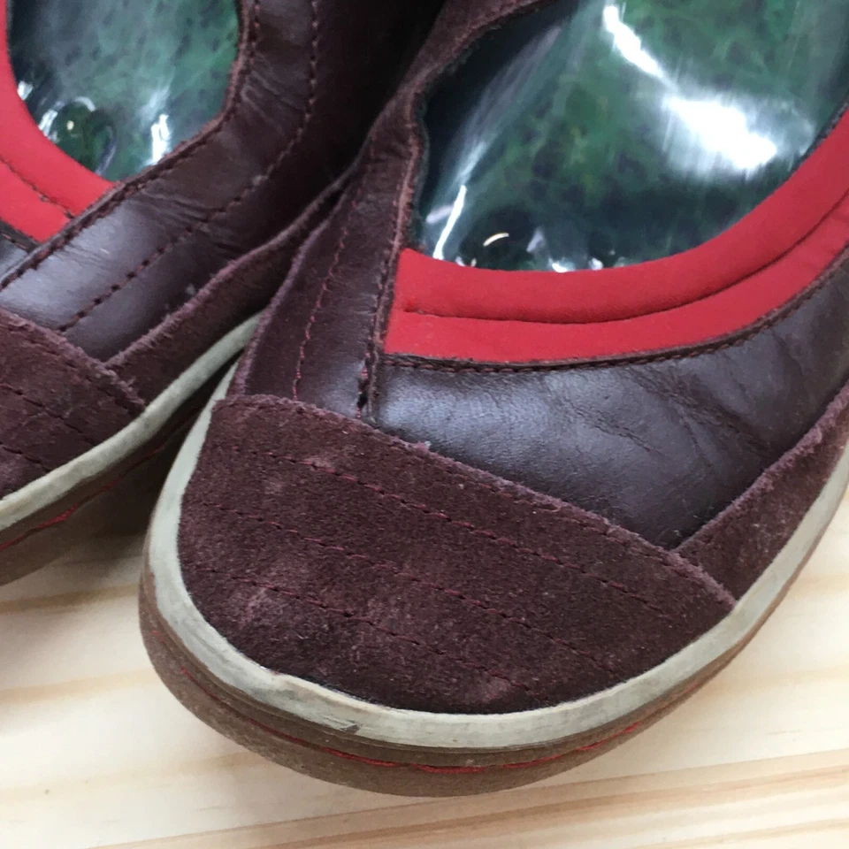 Cushe Shoes Womens 8 Manuka Willow Mary Jane Plum Suede Comfort Hook & Loop - Image 4 of 4