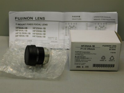Fujinon HF25HA-1B F1.4/25mm C Mount Automation Machine Vision Lens New in Box