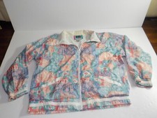 Vintage 80’s 90’s Abstract Parachute Windbreaker Women’s High Intensity Petite M