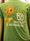 New with tag Disney Parks 2021 Orange Bird Hello Sunshine Green Shirt Adult XL