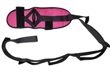 Fitness Tension Rope Portable Band 6-Tube Pedal Ankle Puller Elastic Pedal, Pink