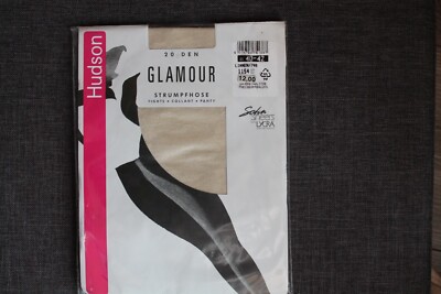 Hudson Glamour Feinstrumpfhose Gr. 40-42 Leinen glänzend 20 den Neu OVP