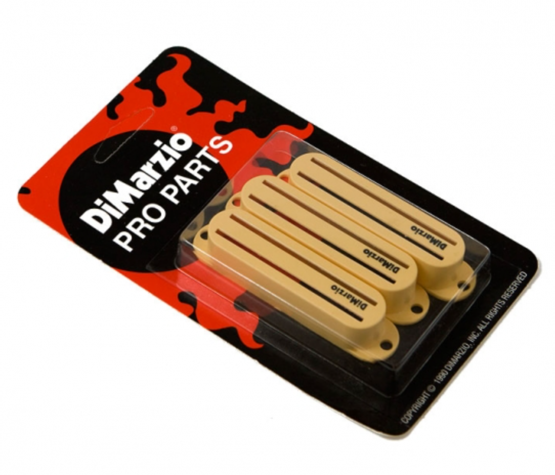 DiMarzio DM2002CR Fast Track Cream Guitar Pickup Covers Set Of Three