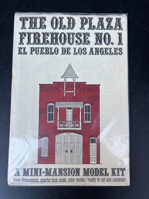 Mini Mansion Model Kit Old Plaza Firehouse No.1 El Pueblo De Los Angeles Station