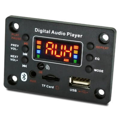 12V Wireless Bluetooth 5.0 MP3 WMA Decoder Board Car Audio USB TF FM Modul  H8