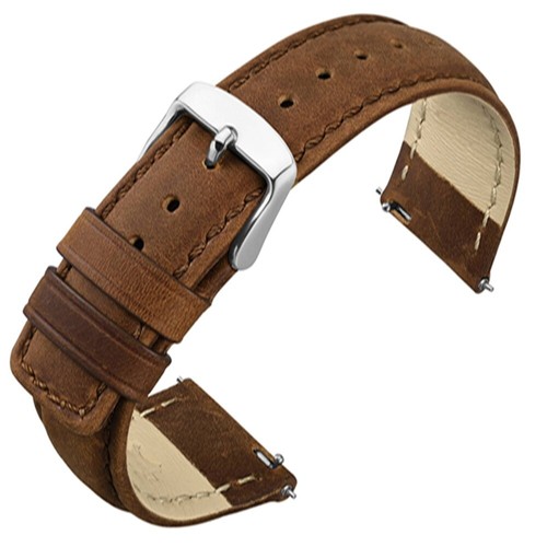 Annefit Crazy Horse Leder Uhrenband Schnellspanner Uhrenarmband 18 mm 20 mm 22 mm - Bild 11 von 184