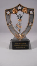 CHEERLEADING/CHEERLEADER RESIN TROPHY AWARD - FREE ENGRAVING!!!!