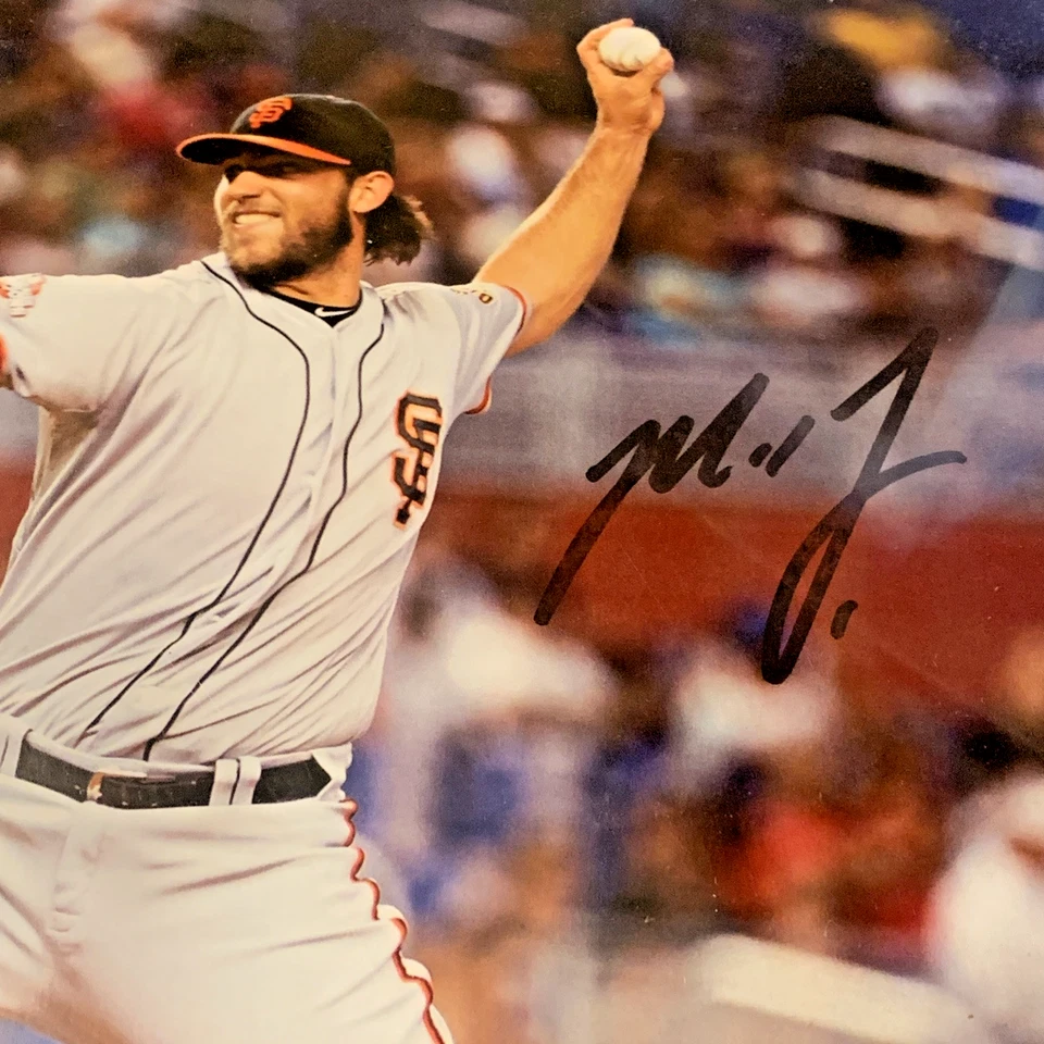 FOTO 11X14 FIRMADA AUTOGRAFIADA DE LOS GIGANTES DE SAN FRANCISCO DE MADISON BUMGARNER Foto 2 de 3