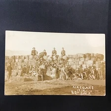 1914 22nd Infantry Hay Bale Fortress Military Photo Postcard Post Card