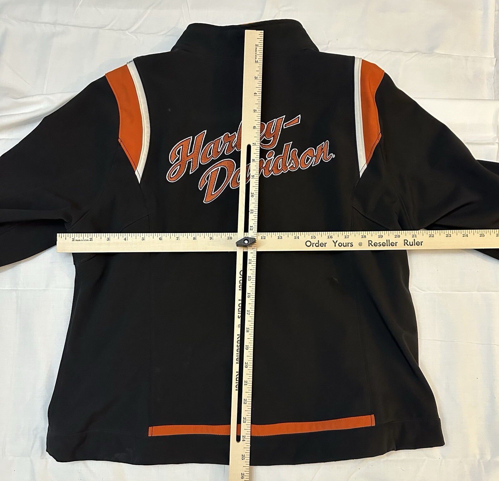 Harley-Davidson Softshell Full Zip Poly Black Mot… - image 10