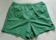 Caribbean Roundtree Yorke Size Medium SOLID Green New Men's Swim Trunks Shorts
