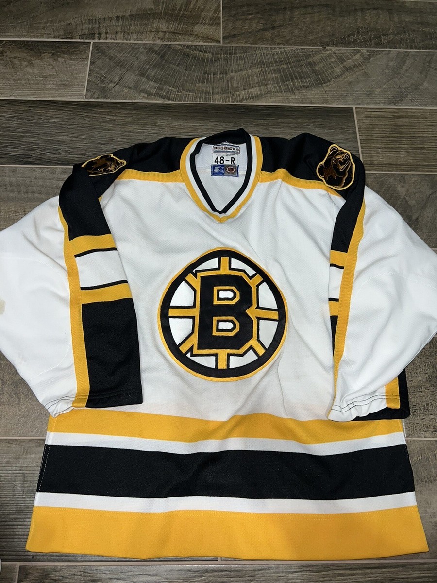 Vintage Boston Bruins Hockey Jersey Starter Authentic Center Ice Size 48 R  48