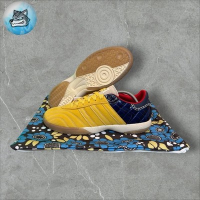 Adidas Wales Bonner US Men's 11.5 Yellow/Blue/Gum Retro Samba Millenium IH8407