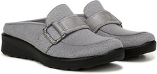 BZees Women's Galleria Slip On Comfort Mule Graphite 7W