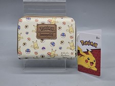 Loungefly Pokemon Pikachu Pokemon Zip Around Wallet Pokeballs New