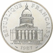 Münze, Frankreich, Panthéon, 100 Francs, 1987, Paris, STGL, Silber, KM:951.1