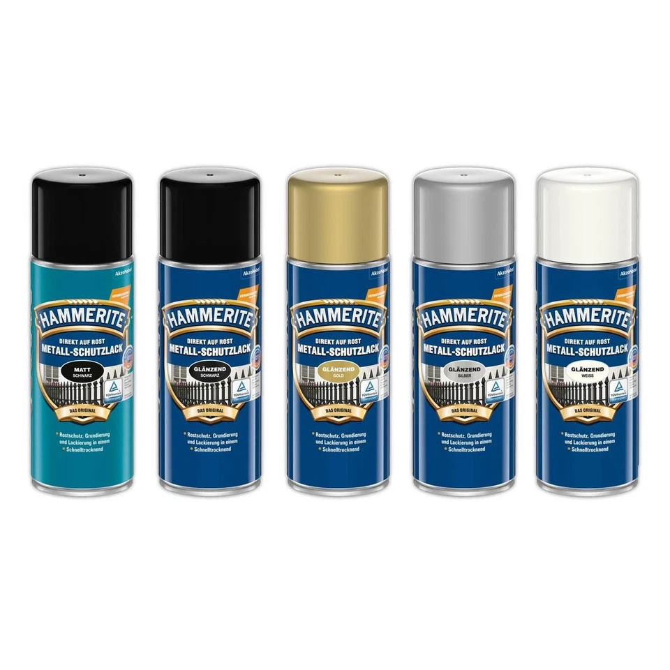 Hammerite Metall-Schutzlack Spray 400 ml Glanz / Matt Rostschutz alle Farben - Bild 2 von 4