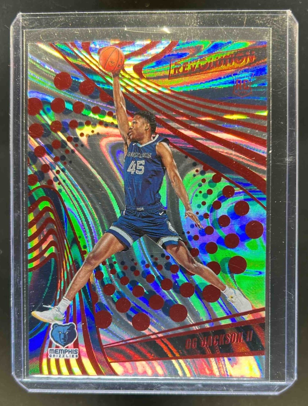 2023-24 Panini Revolution GG Jackson II Red Swirl Rookie RC #99/199 Grizzlies