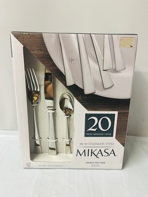 Mikasa LUCIA 20-Piece Service for 4 Flatware Set- NEW/SOME BOX DAMAGE