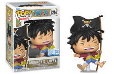 (Box Damage) Funko Pop! One Piece Monkey D. Luffy with Flag Exclusive #2214