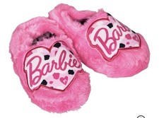 Barbie Girls Loveheart Slippers Pink , Kids UK11 EU29 , Brand New.