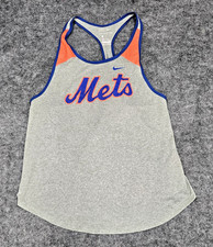 Nike Women's Gray New York Mets X-Ray Racerback Performance Tank Top Size Large