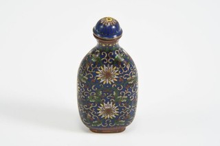 Q78V33 Schnupftabakflasche Snuff Bottle Cloisonné China