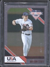 2020 Panini USA Baseball Stars & Stripes #94 Bryson Stott Longevity Base #/249