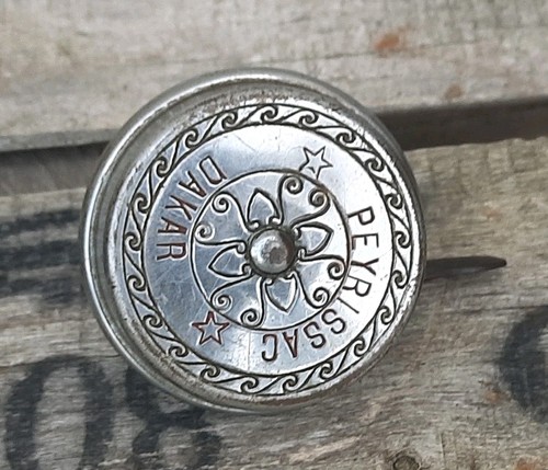 SONNETTE  POUR  VÉLO ANCIEN  PEYRISSAC DAKAR EN MÉTAL  - Photo 1/6