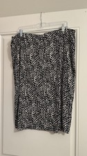 Skirt Animal Print White/ Black 1XL