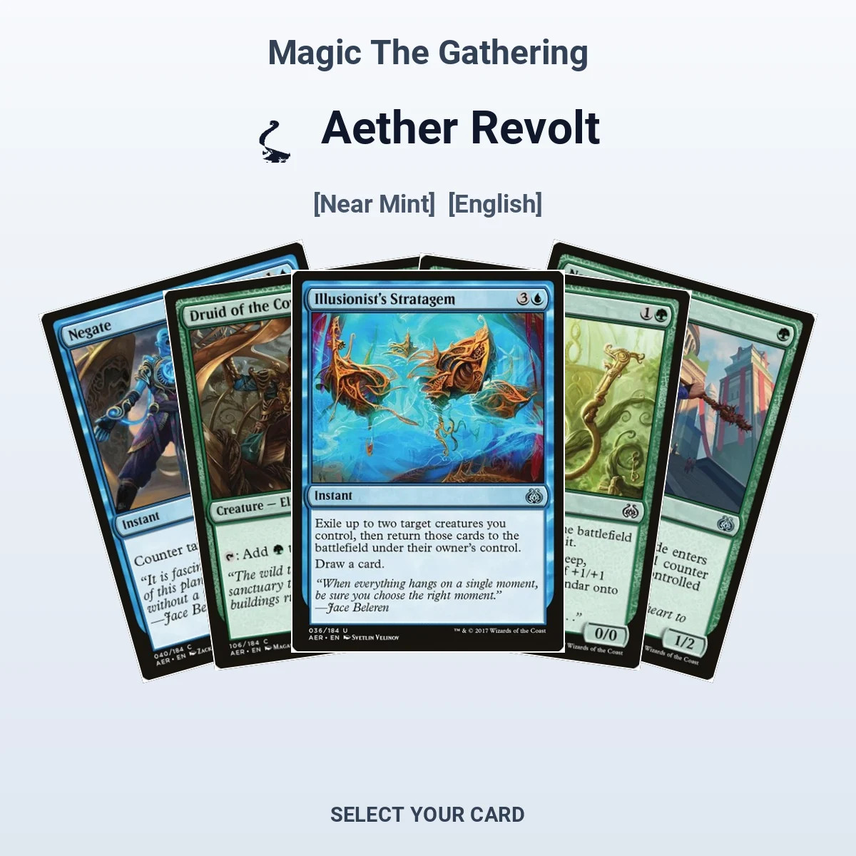 Magic The Gathering Aether Revolt - Select Your Cards (NM)