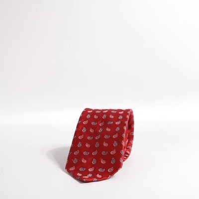 LACO, Krawatte, Herren, Seide, Rot, Paisley #QkK