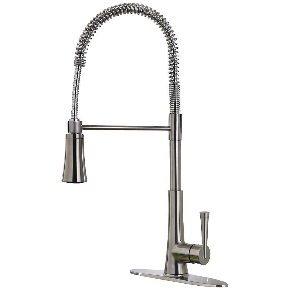 Pfister LG529-MC Stainless Steel Zuri Pullout Spray High-Arc Kitchen Faucet