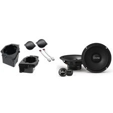 Alpine EL-E65C-G 6.5" EL-Series Component Speakers and Front 6.5" Speaker Pod...