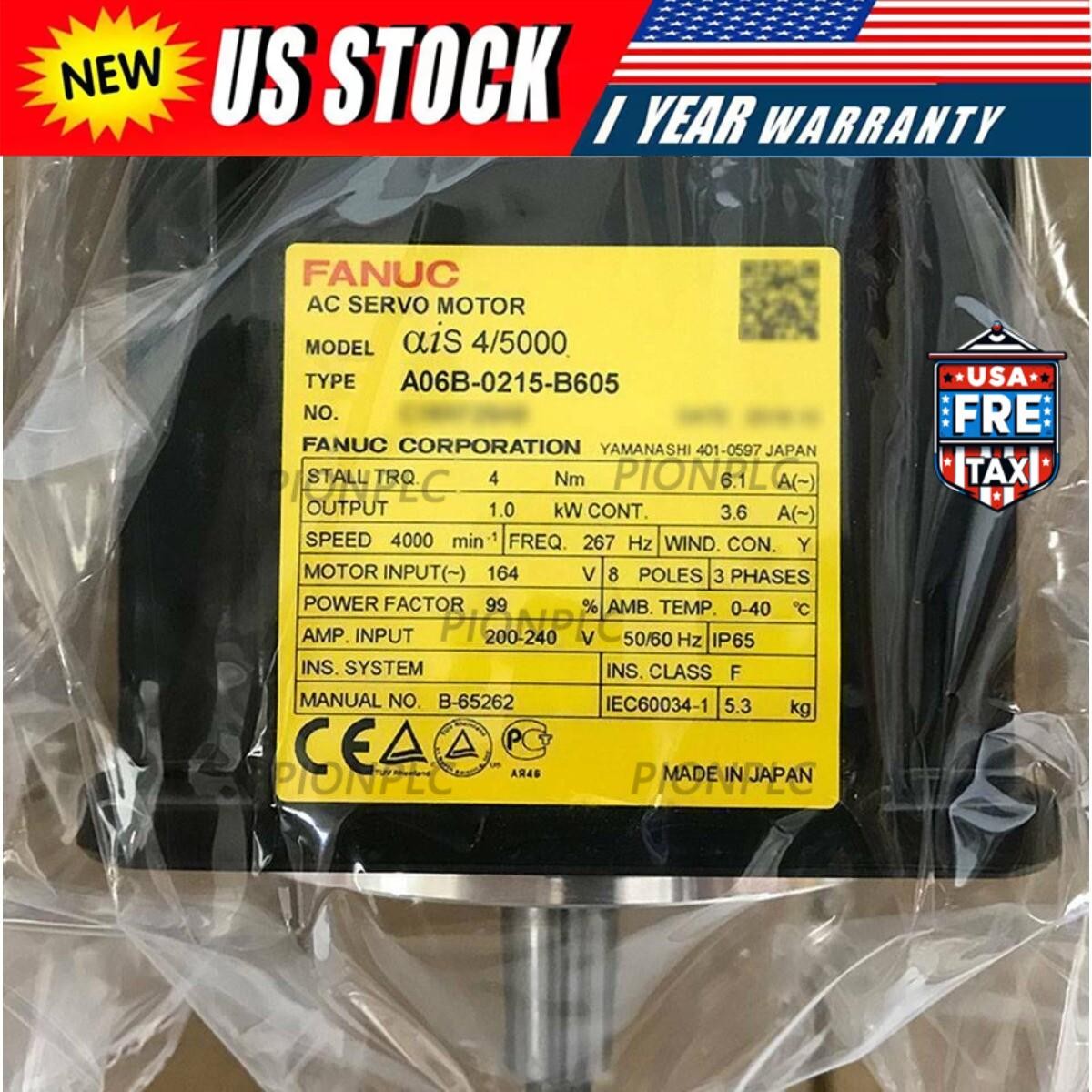 1PC FANUC A06B-0215-B605 Servo Motor New A06B0215B605 Fast Shipping
