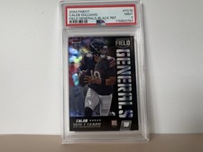 Caleb Williams /25 - 2024 Topps Finest - Field Generals Black Refractor PSA 9
