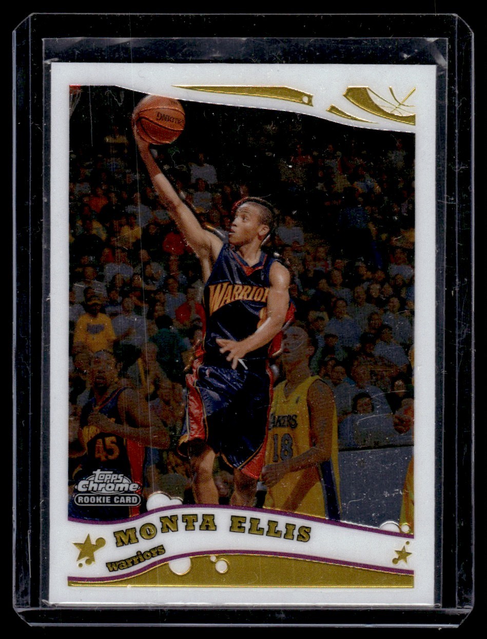 2005-06 Topps Chrome Monta Ellis Rookie Golden State Warriors #215