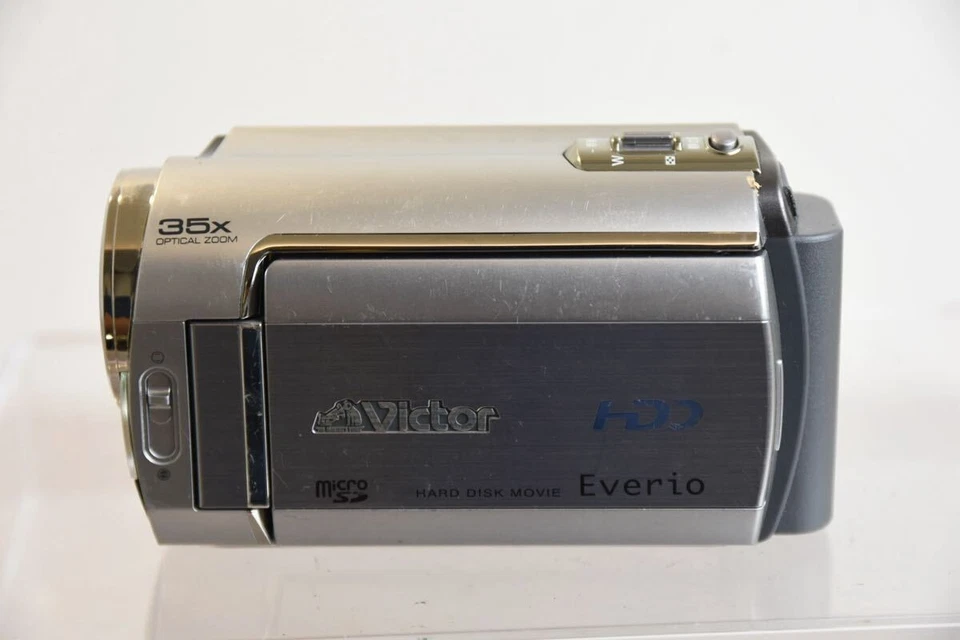 JVC GZ MG35 Everio 30GB HDD Digital Media Camcorder Silver 35x Used Japan Tested - Image 2 of 4
