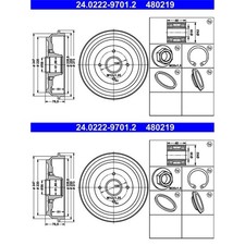 Tambour de frein Citroen C3