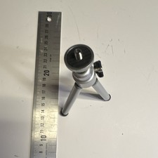 Mini Foldable Tabletop Camera Tripod Ball Head 1/4" Screw Aluminum Silver