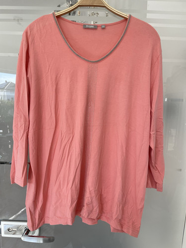 W Neu Rabe Shirt Stretch T-Shirt Metall Applikation Schmetterling 50 XXXL Pulli - Bild 4 von 24