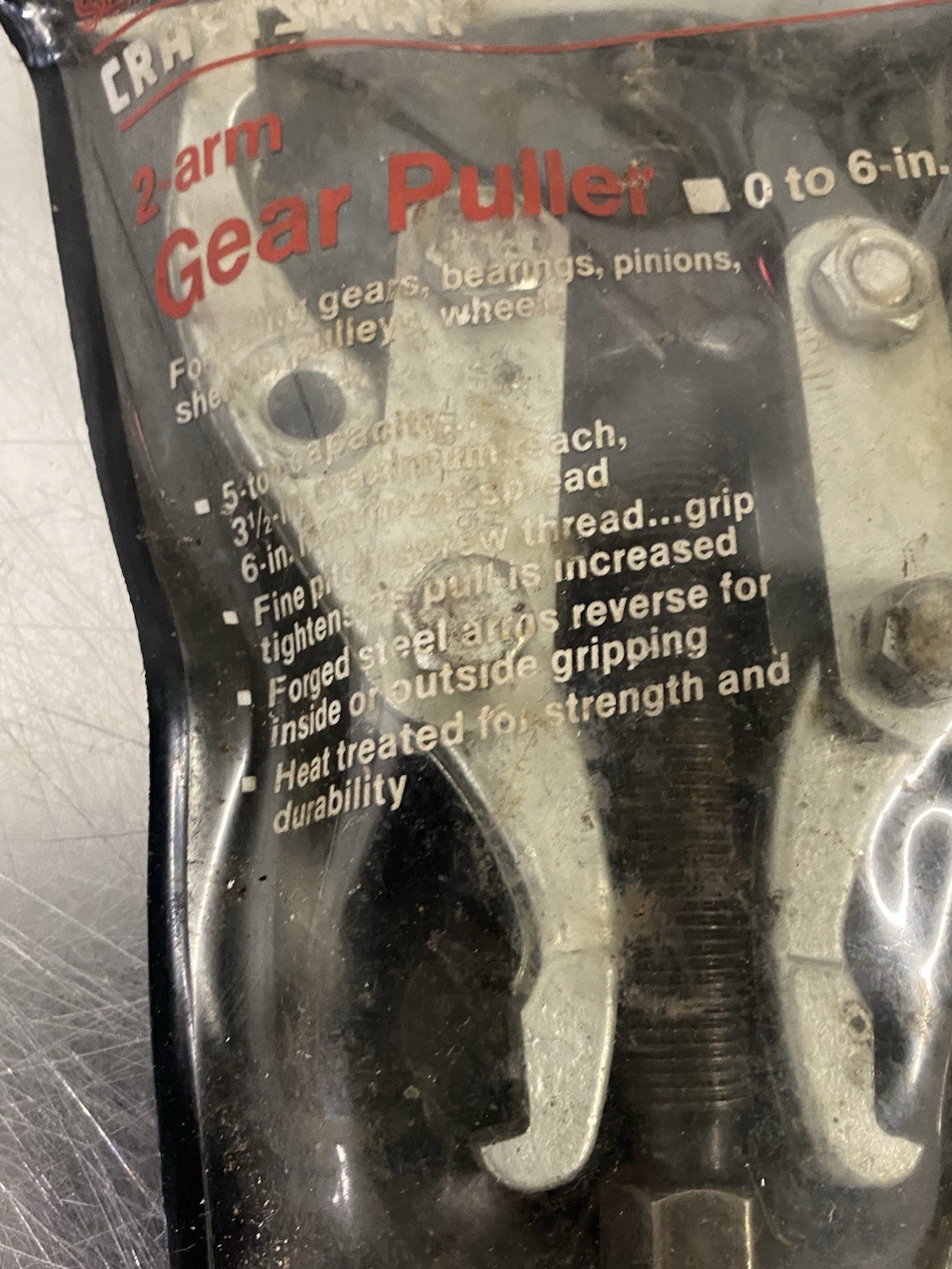 Sears Craftsman Nos 2-Arm Jaw Gear Puller 6" Capacity 46905 WF Made in USA