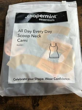 Shapermint Essentials Women's All Day Every Day Scoop Neck Cami Black XL 