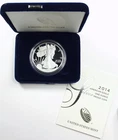 *2014 W AMERICAN SILVER EAGLE PROOF FROM U.S. MINT W/ BOX AND COA* NR #C1698