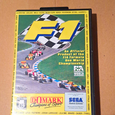 F1 Sega Master System PAL Rennspiel Formula One (Domark) mit Handbuch