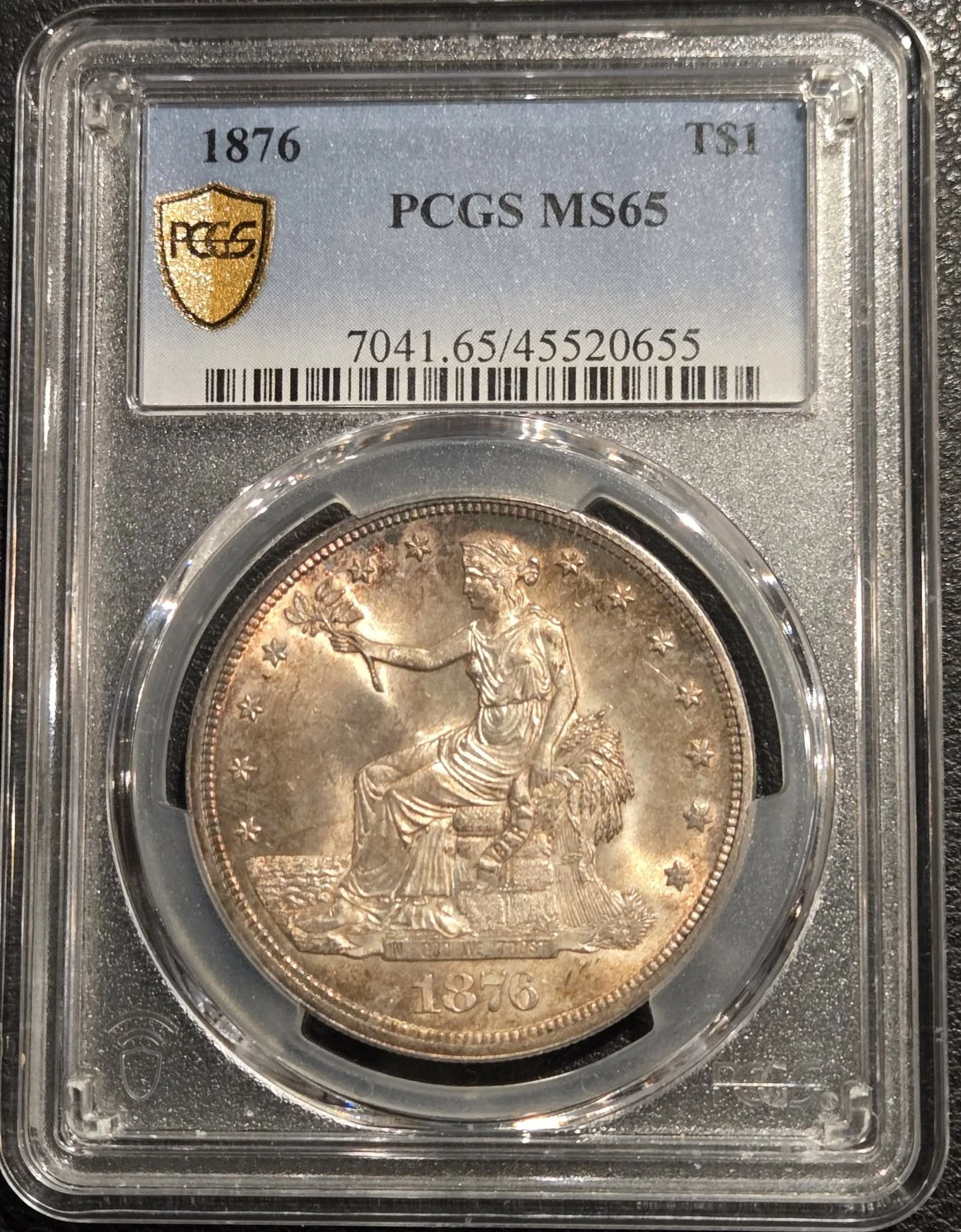 1876 Trade Dollar MS-65 PCGS